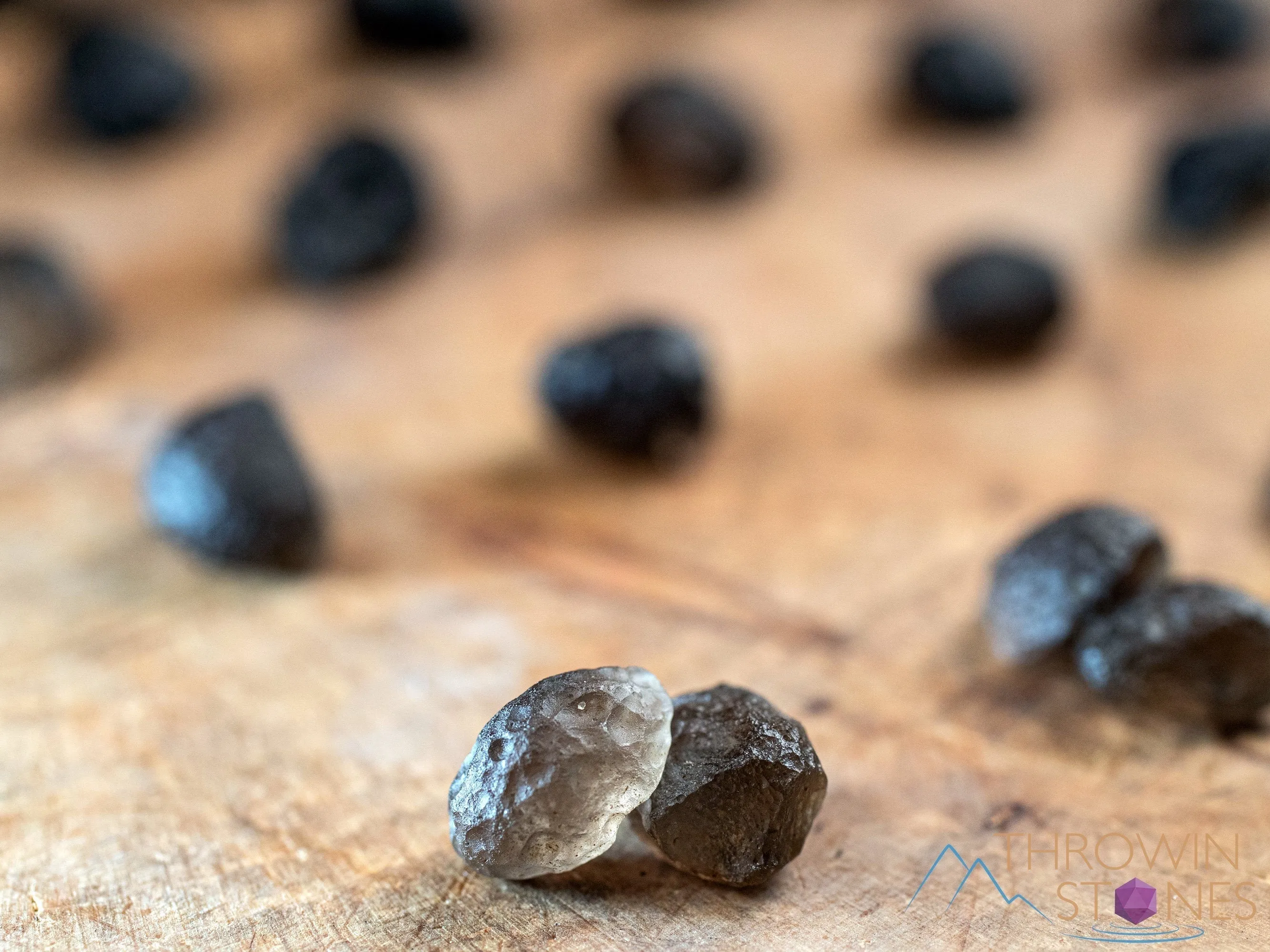 COLOMBIANITE Raw Crystal Tektite Obsidian -  Partial Round - Metaphysical Healing Crystals and Stones,  E1870