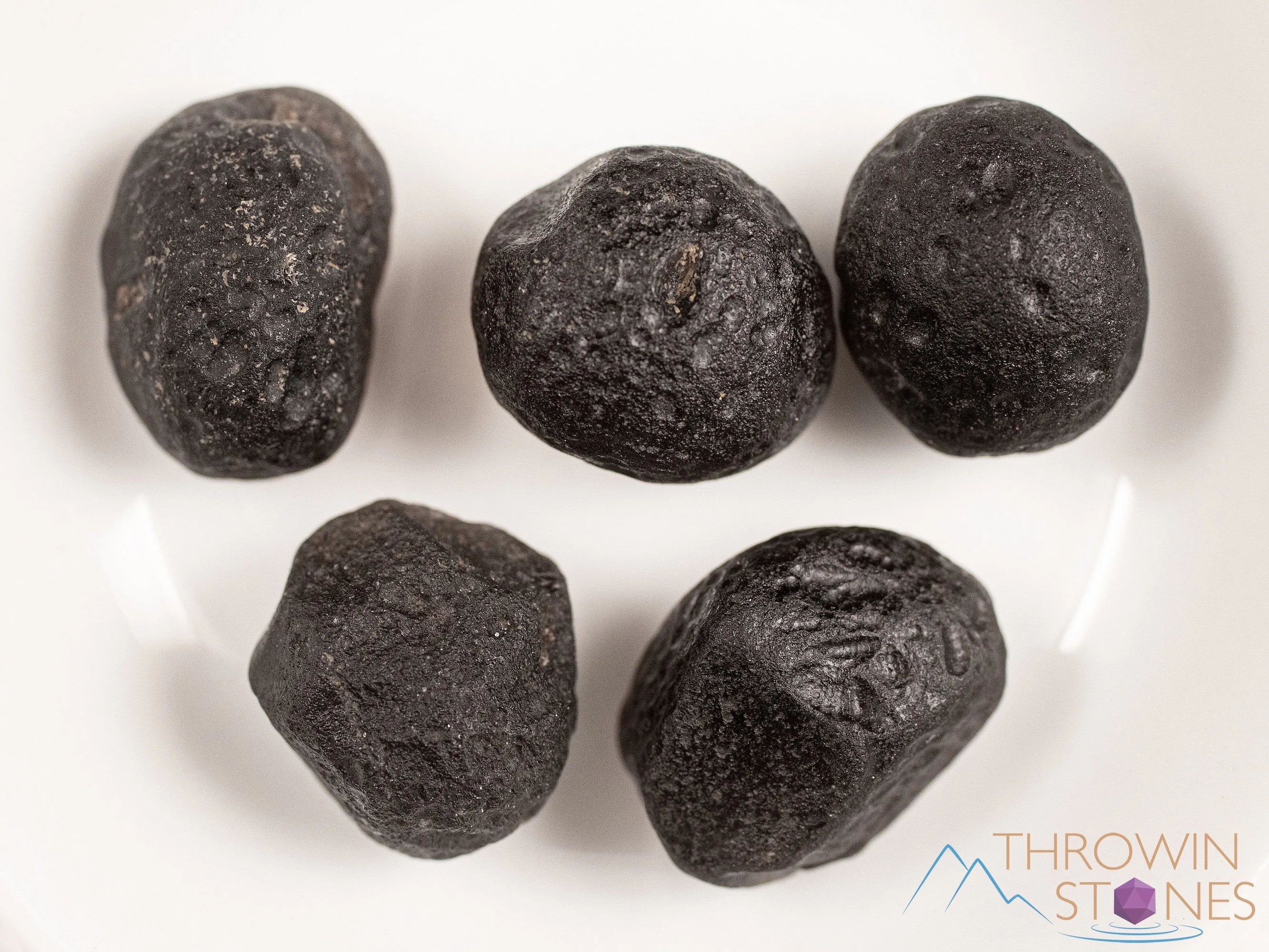 COLOMBIANITE Raw Crystal Tektite Obsidian -  Partial Round - Metaphysical Healing Crystals and Stones,  E1870