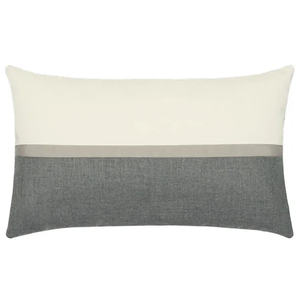 Color Block Smoke Sunbrella® Outdoor Pillows