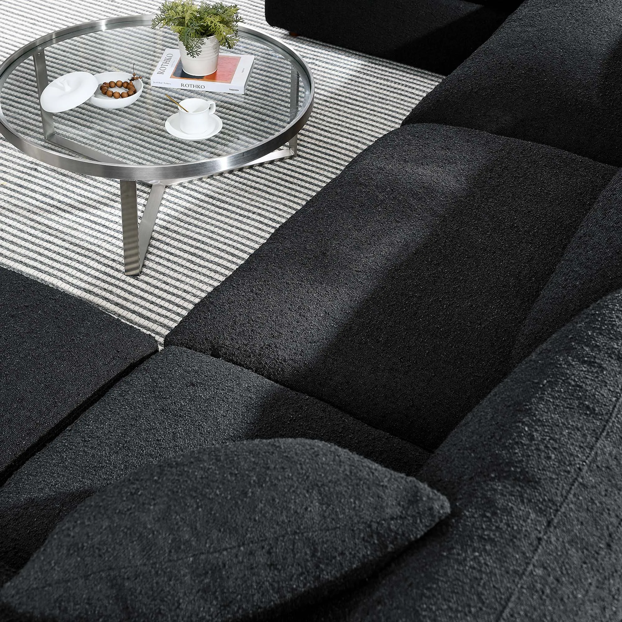 Commix Down Filled Overstuffed Boucle 6-Piece Sectional Sofa by Modway