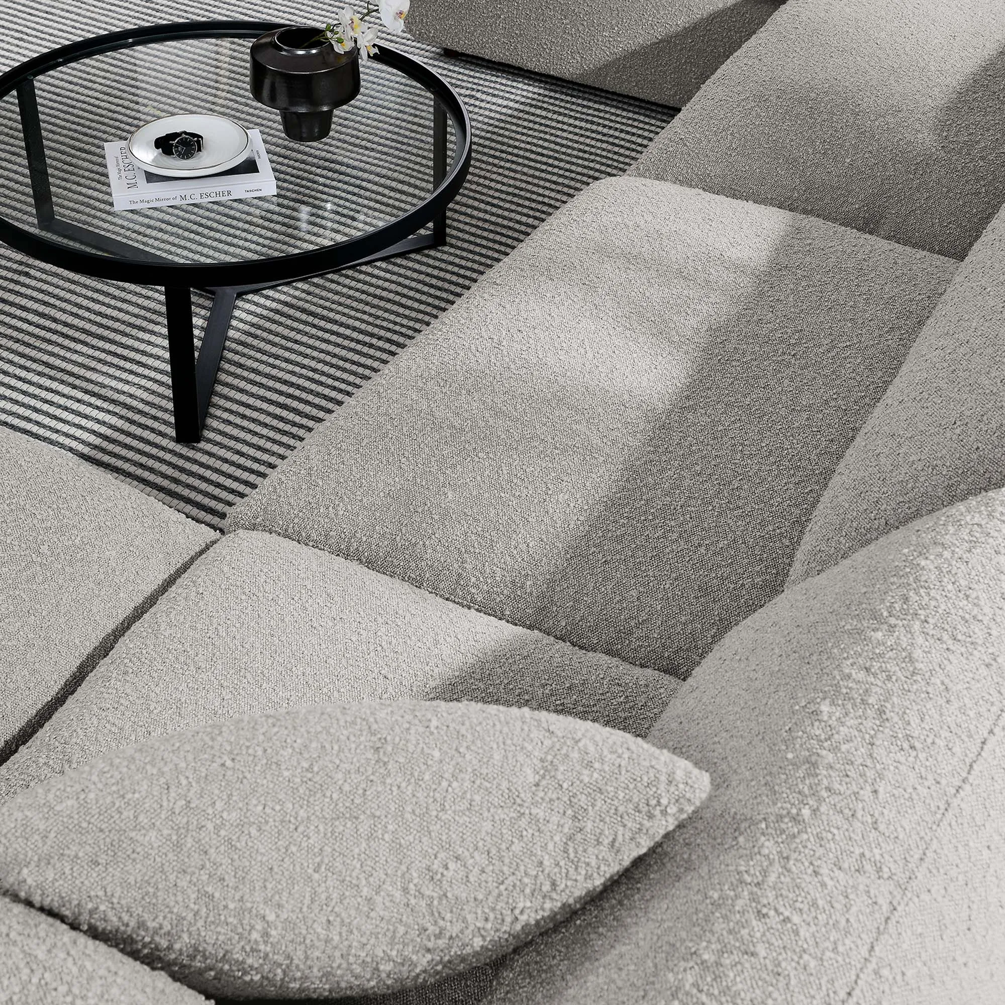 Commix Down Filled Overstuffed Boucle 6-Piece Sectional Sofa by Modway