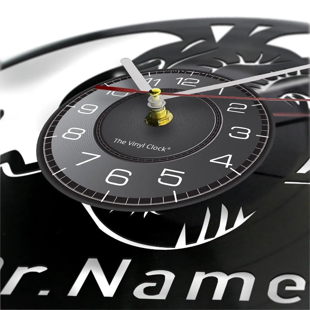Custom Heart Doctor Name Vinyl Record Wall Clock Cardiac Resuscitation Medical Hospital Sign Decor Surgeon Nurse Gift