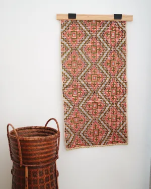 Dawn Vintage Hill Tribe Hand Embroidered Textile Wall Hanging