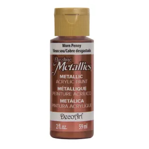 Deco Art - Dazzling Metallics Acrylic Paint 2oz - Worn Penny
