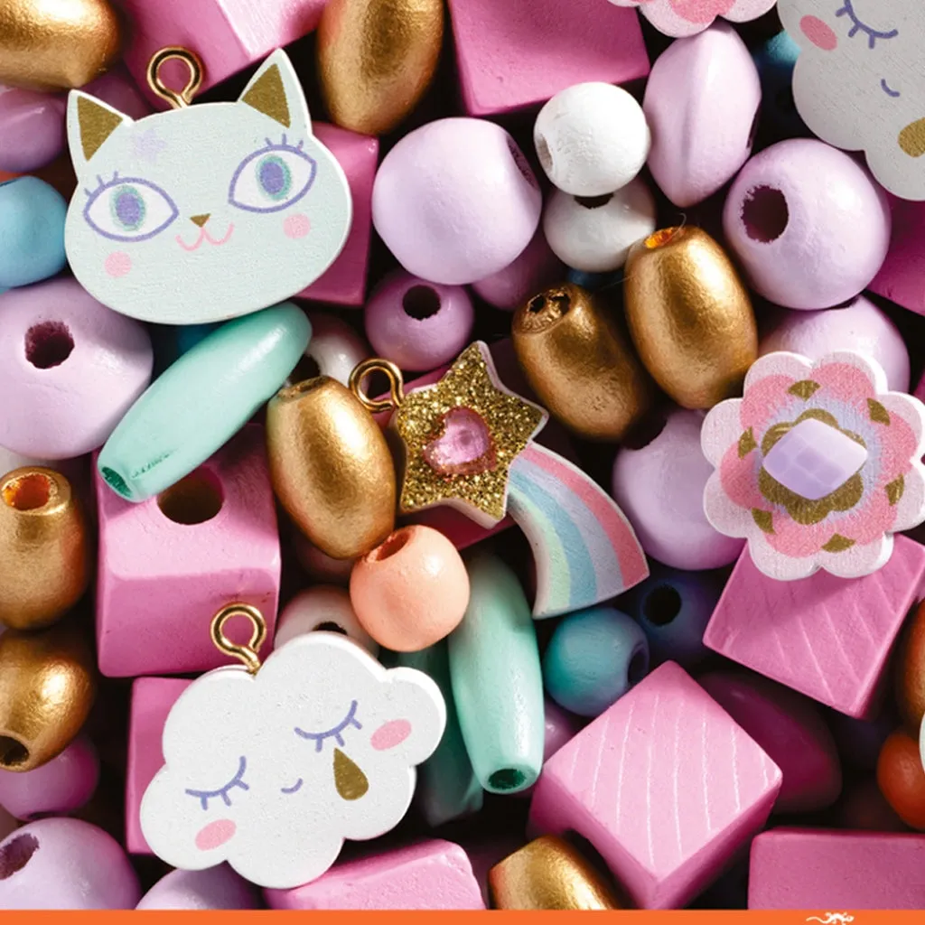 Djeco Wooden Beads - Rainbows