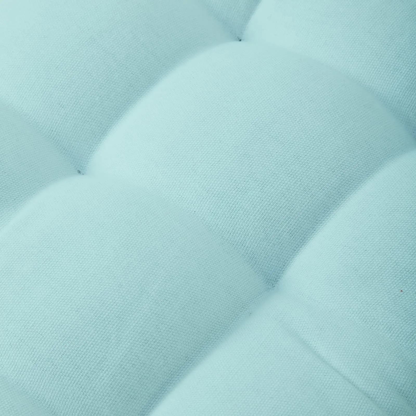 Encasa XO Chair Cushions for Sitting 40x40 cm - Egg Blue | Dining Chair Cushions [Set of 2] | Seat Cushion with Thick Microfiber Filling for Home, Office, Garden Chairs
