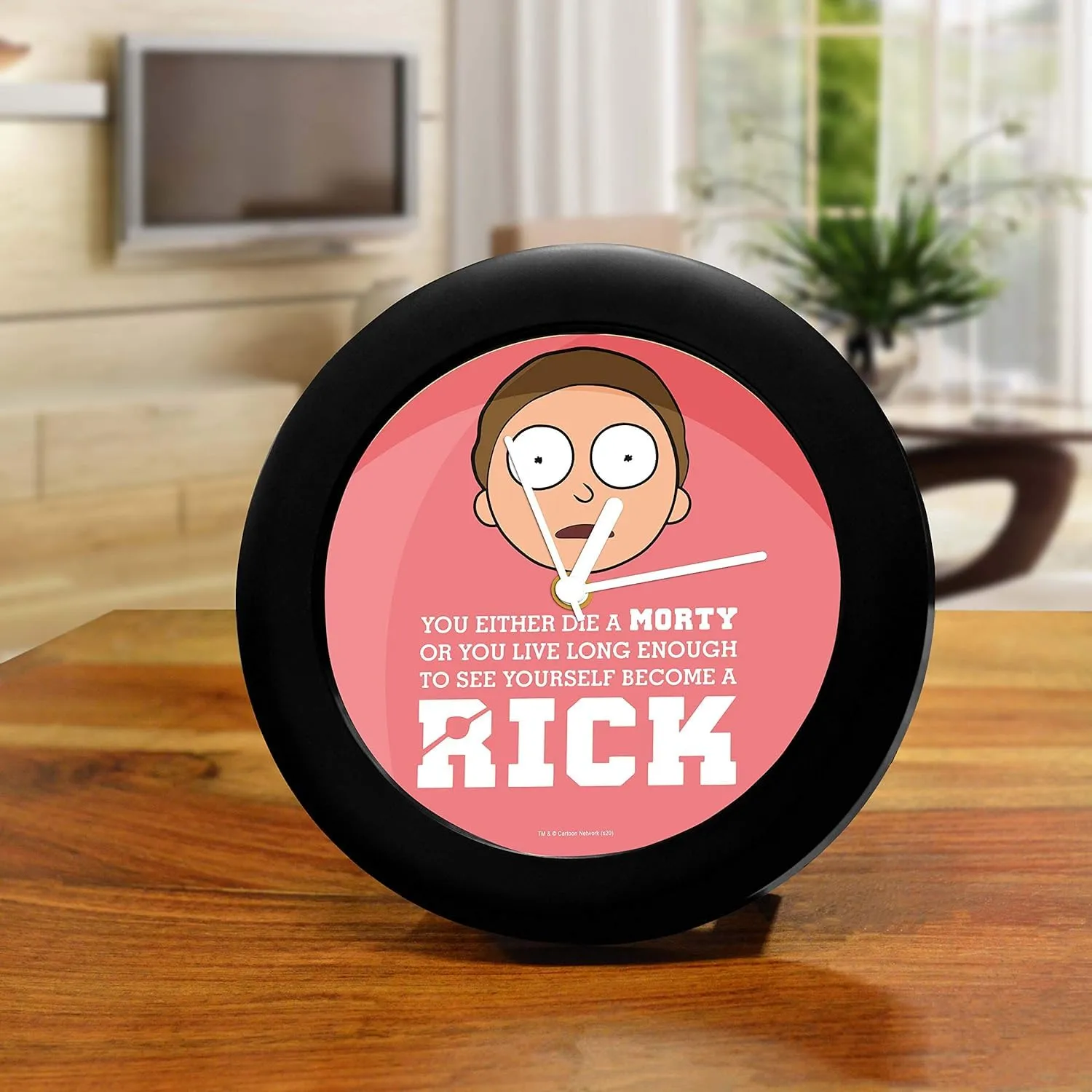 Epic Stuff - Rick and Morty New Diemorty Table Clock New | for Office, Birthday Gift Officially Licensed by Turner Entertainment Co, USA