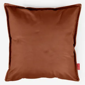 Extra Large Scatter Cushion Cover 70 x 70cm - Vegan Leather Chestnut