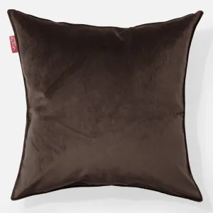 Extra Large Throw Pillow Cover 70 x 70cm - Velvet Espresso