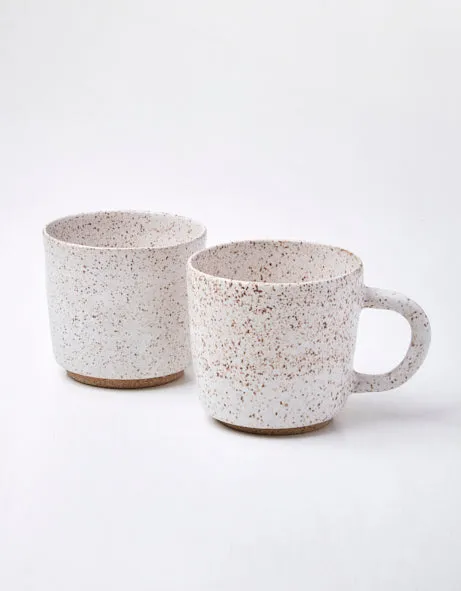 Freckled Oatmeal Matte Large Mug