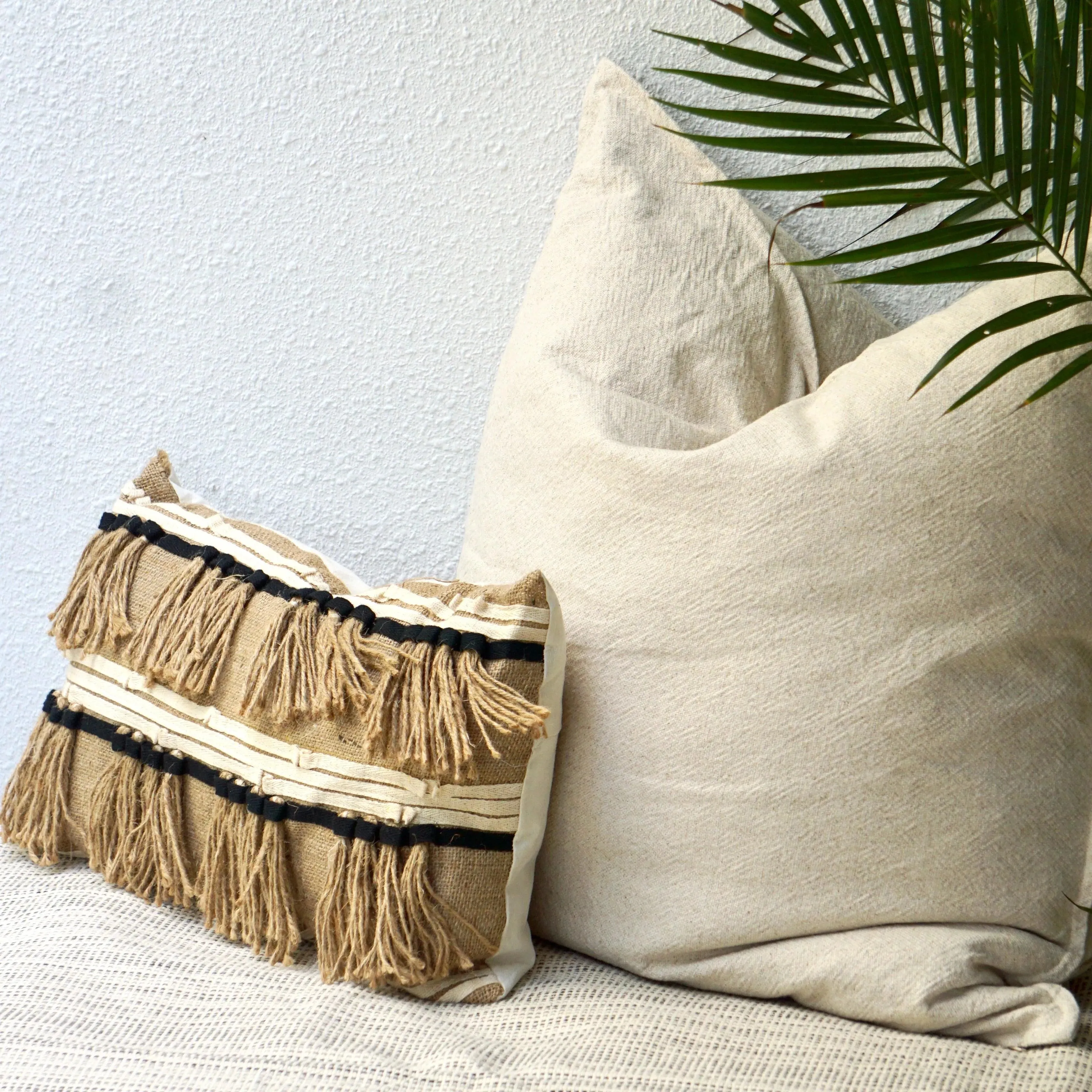Fringe Jute Cushion
