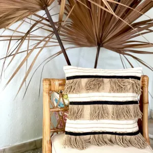Fringe Jute Cushion