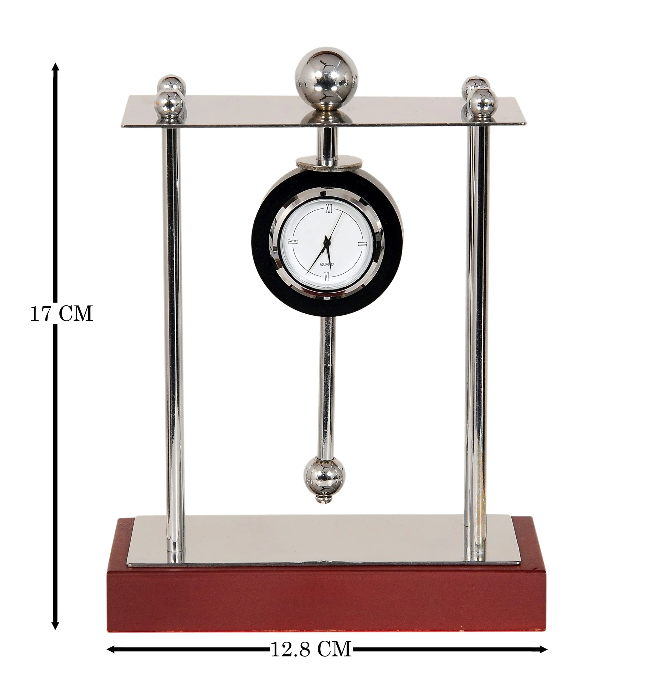GABA Time Stylish Analog Quartz Table Clock Showpiece for Office and Home Decor