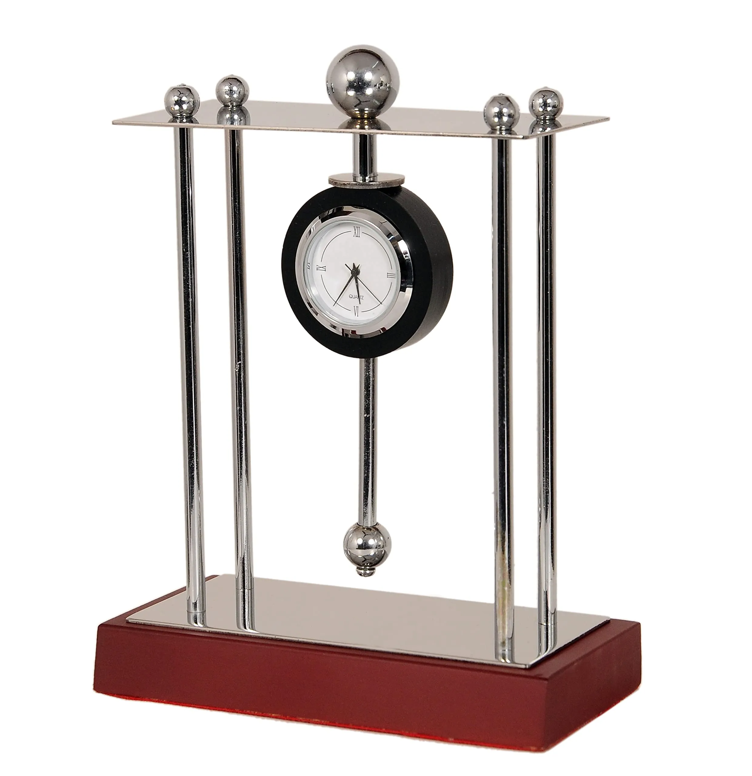 GABA Time Stylish Analog Quartz Table Clock Showpiece for Office and Home Decor