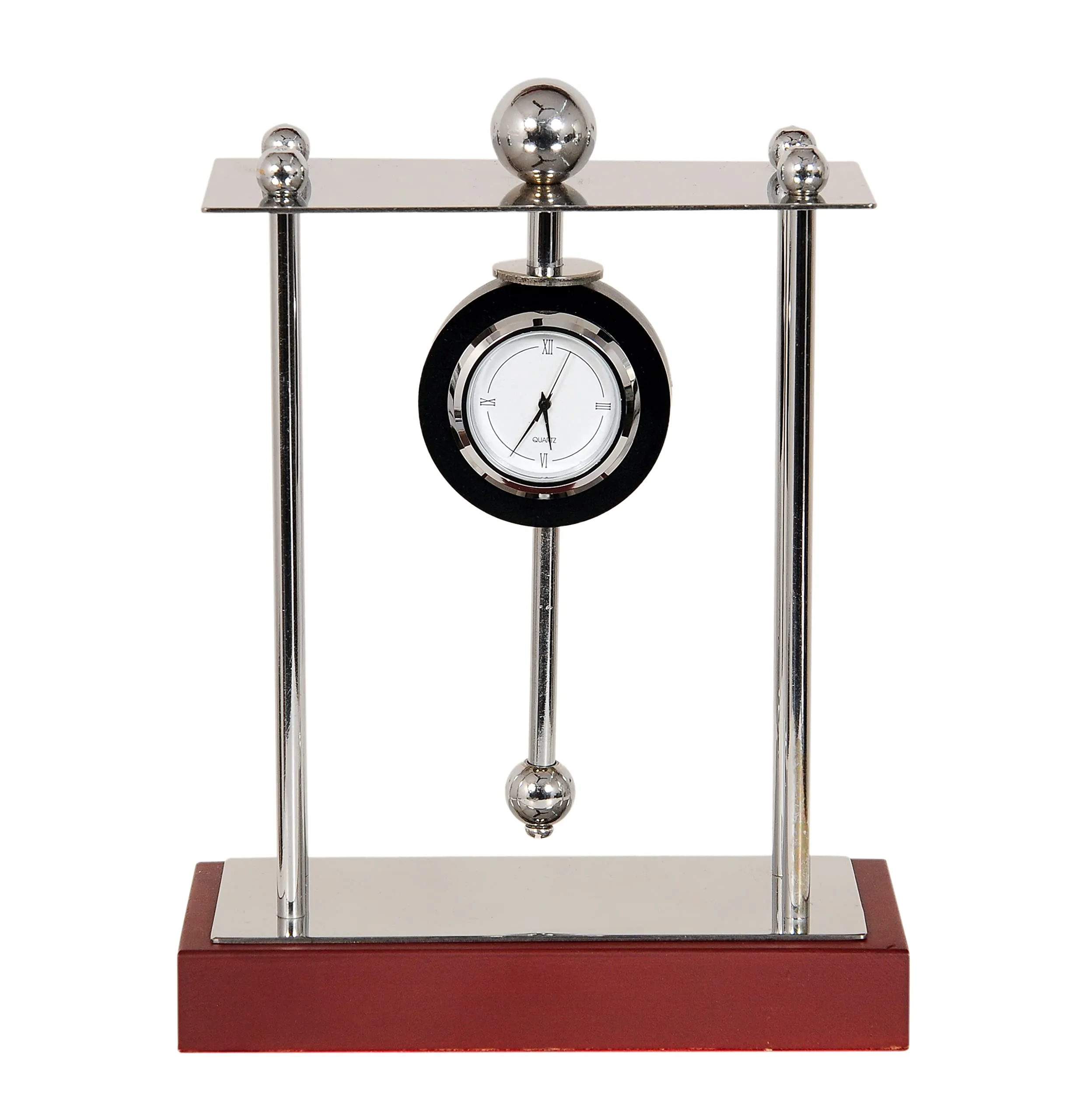 GABA Time Stylish Analog Quartz Table Clock Showpiece for Office and Home Decor