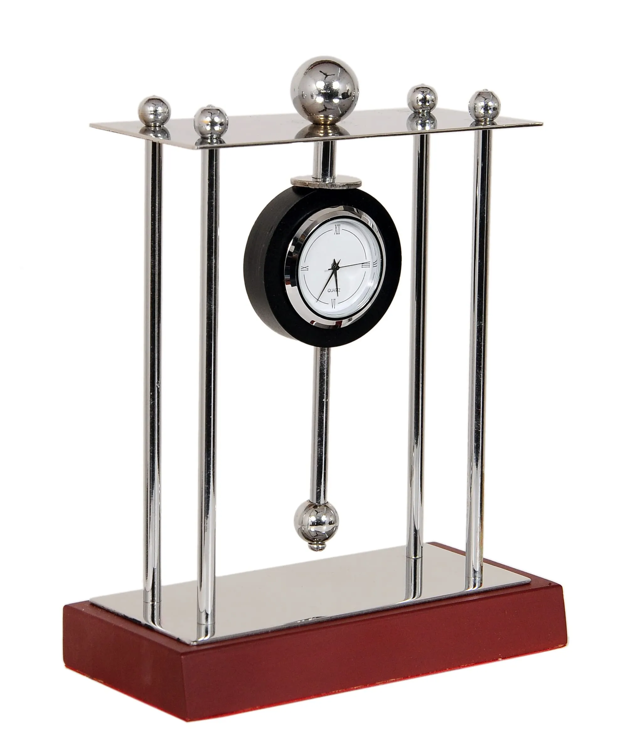 GABA Time Stylish Analog Quartz Table Clock Showpiece for Office and Home Decor