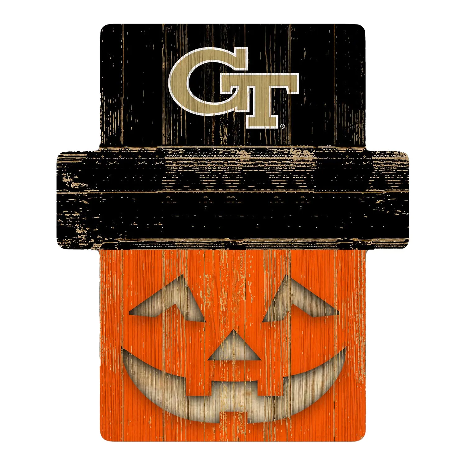 Georgia Tech Yellow Jackets Pumpkin Yard Stake
