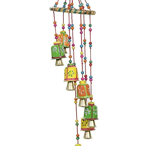Great Art Green Cotton Door Hanging(Wind Chimes -6)