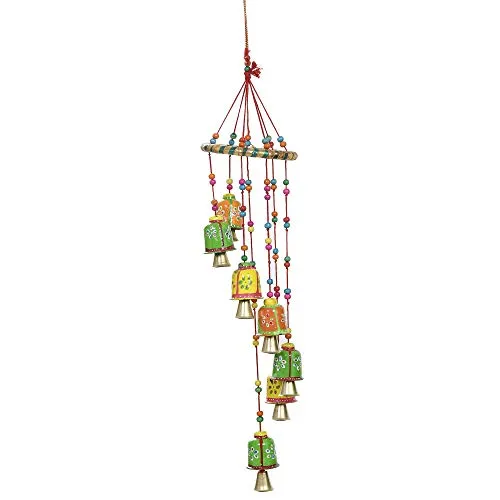 Great Art Green Cotton Door Hanging(Wind Chimes -6)