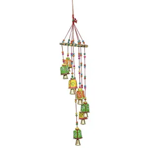 Great Art Green Cotton Door Hanging(Wind Chimes -6)