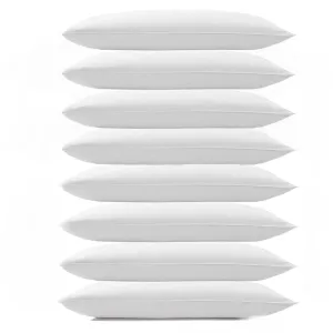 GUFFAW microfiber pillow filler for bed and sofa12 x20 inches set of 8