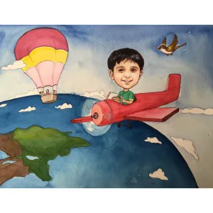 Hand Painted Portrait <br> Travel