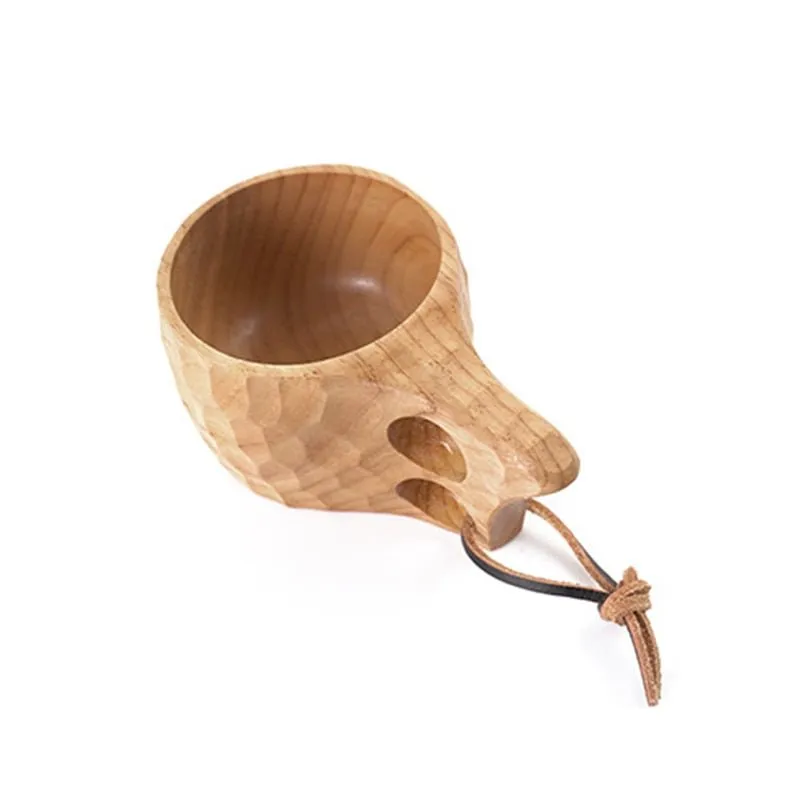 Handmade Wooden Tea Milk Cups