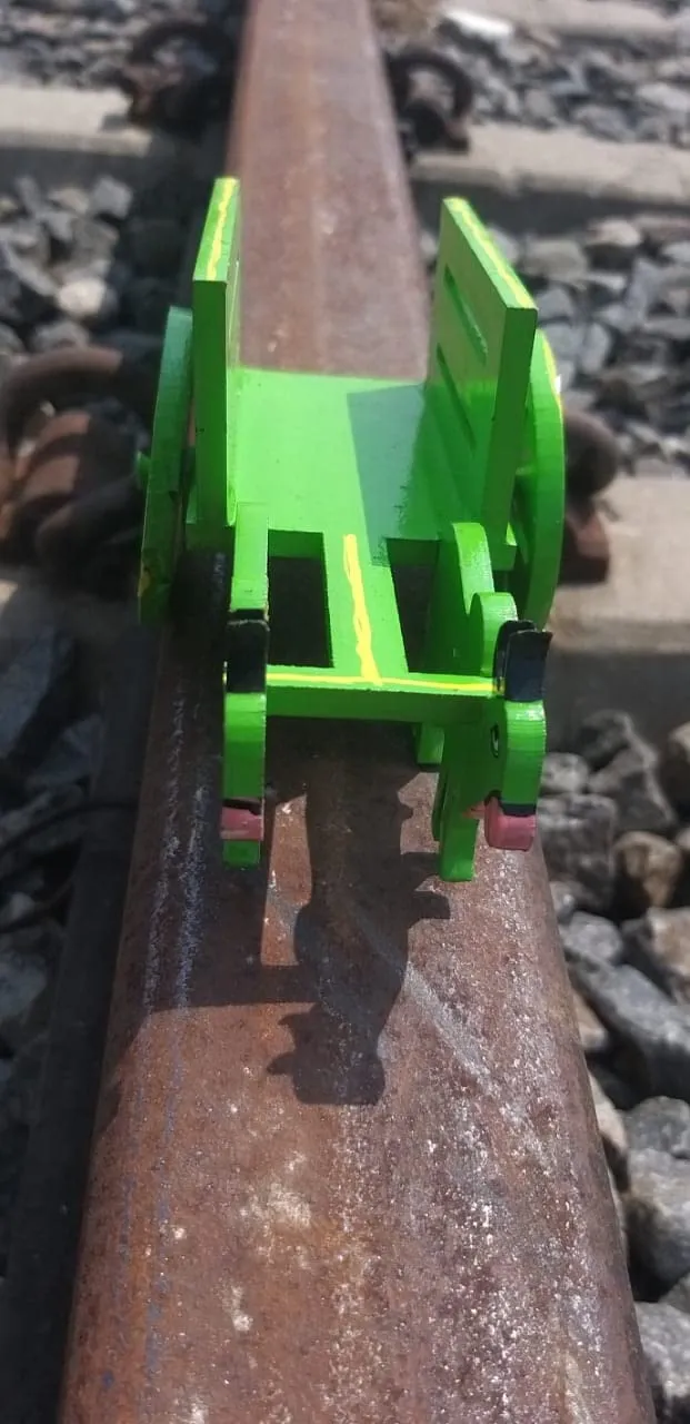 HAST SHILP Handmade Bullock Cart Green (BCDE038)