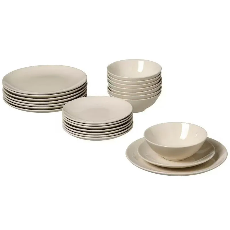 Ikea Porcelain Dinner Set Beige (24 Piece Set)