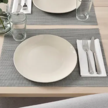Ikea Porcelain Dinner Set Beige (24 Piece Set)
