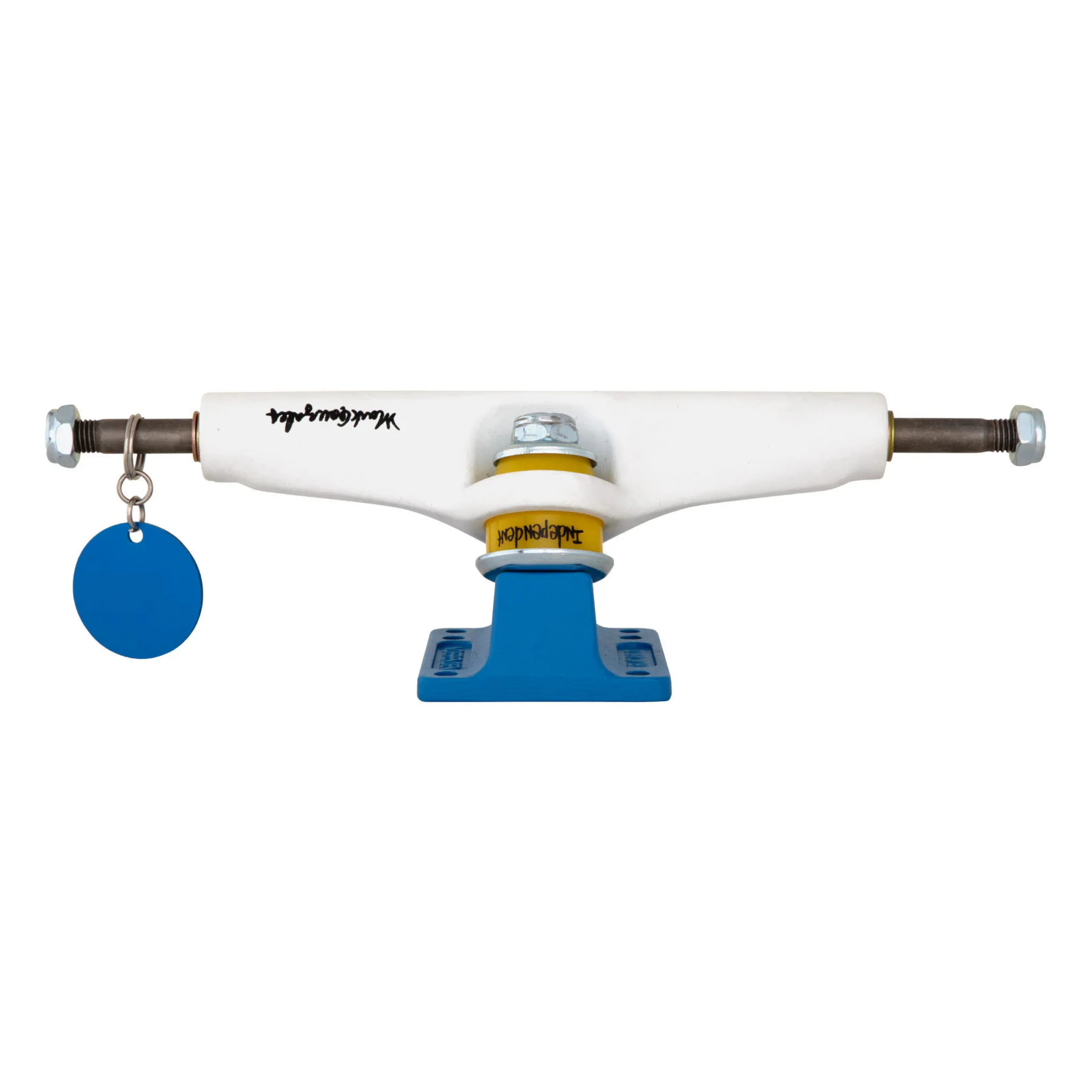 Independent Stage IV Mark Gonzales Pro Flat White/Blue Trucks