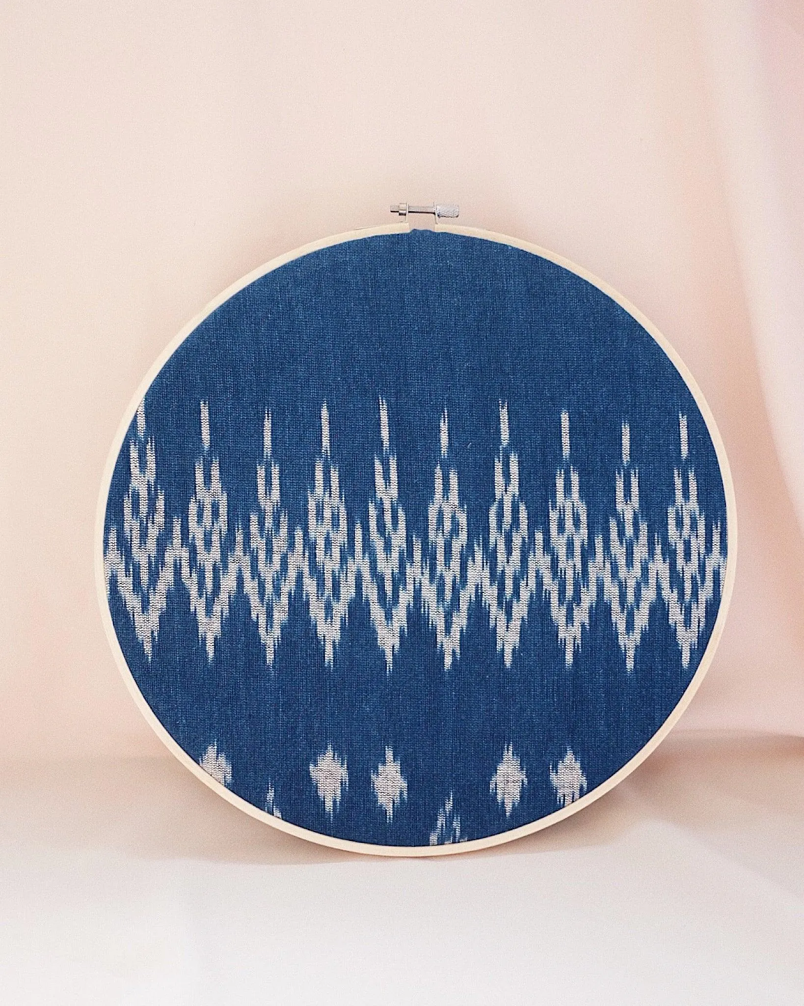 Indigo Handwoven Textile Wall Art - 12" No.1