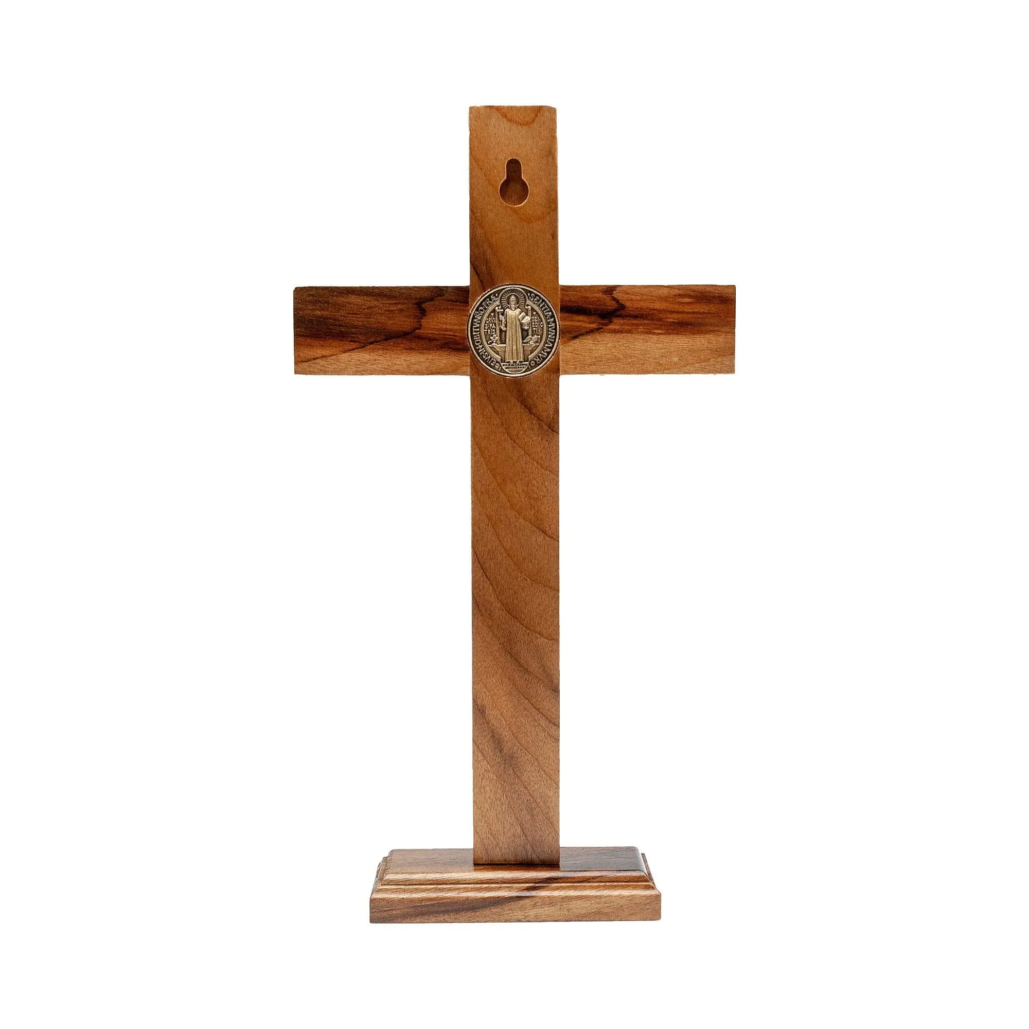Intercession Wall and Table Wood Cross Crucifix (10 inches - Tabletop)