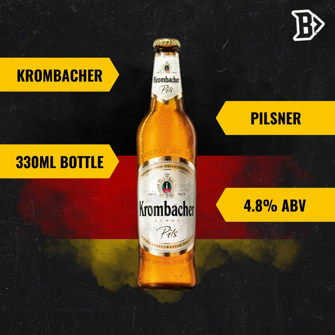 Krombacher Pils German Lager 330ml Bottles (12 Pack) - 4.8% ABV