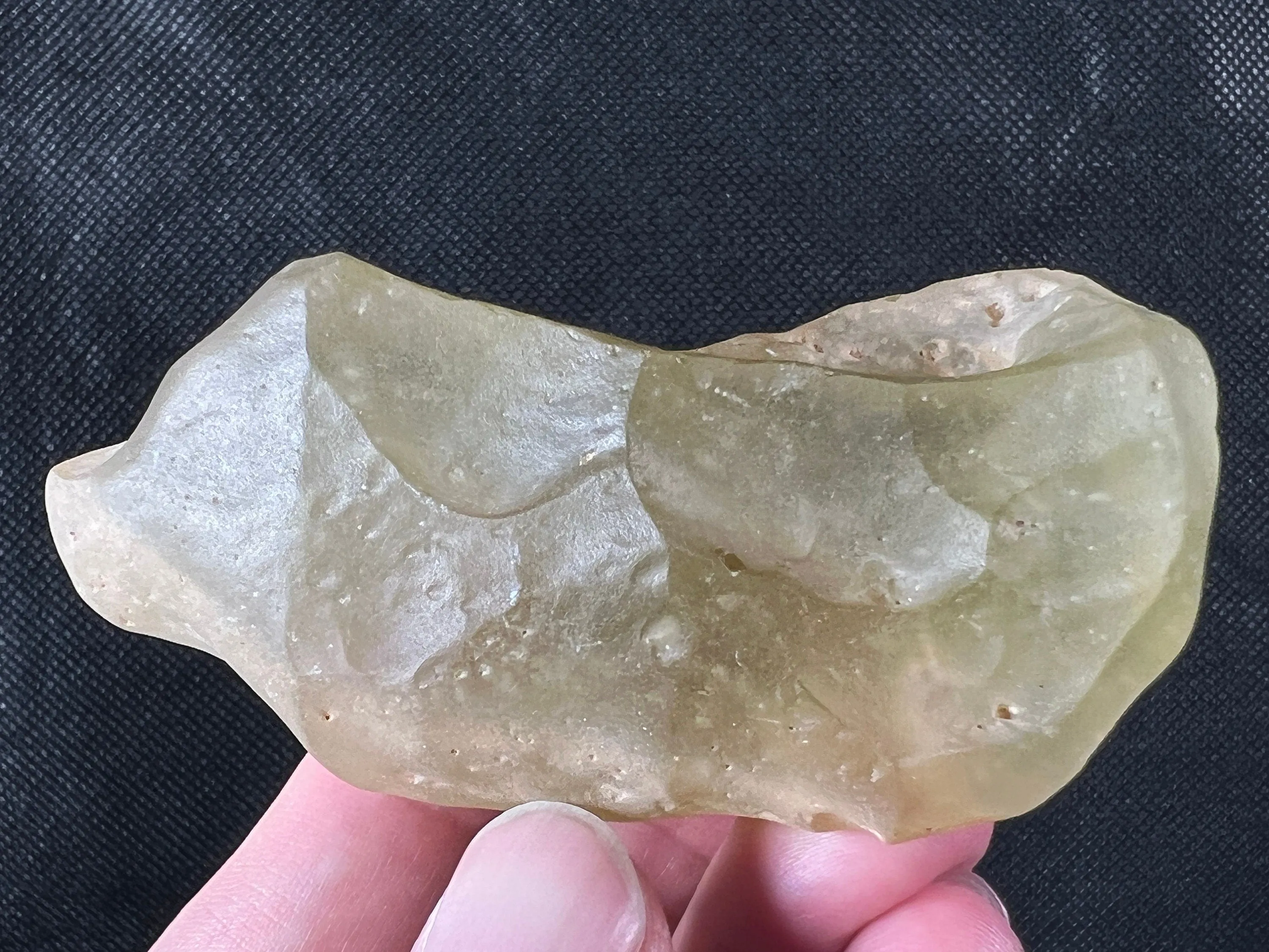 LIBYAN DESERT GLASS, Raw Crystal - Rare, 111.4 Grams - Unique Gift, Home Decor, Raw Crystals and Stones, 49392