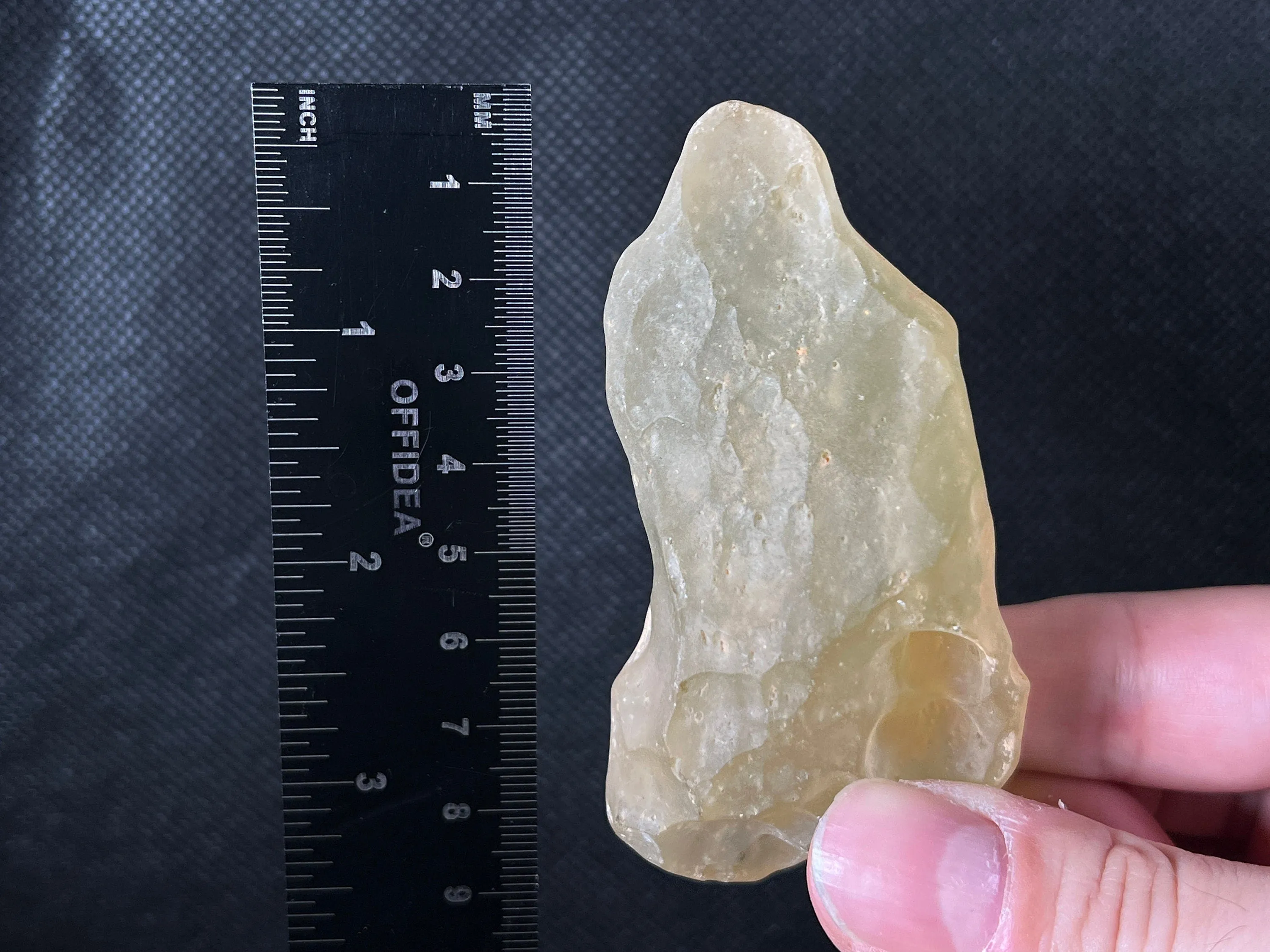 LIBYAN DESERT GLASS, Raw Crystal - Rare, 111.4 Grams - Unique Gift, Home Decor, Raw Crystals and Stones, 49392