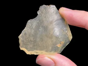 LIBYAN DESERT GLASS, Raw Crystal - Rare, 2A Grade, 11.4g - Metaphysical, Healing Crystals and Stones, 46828