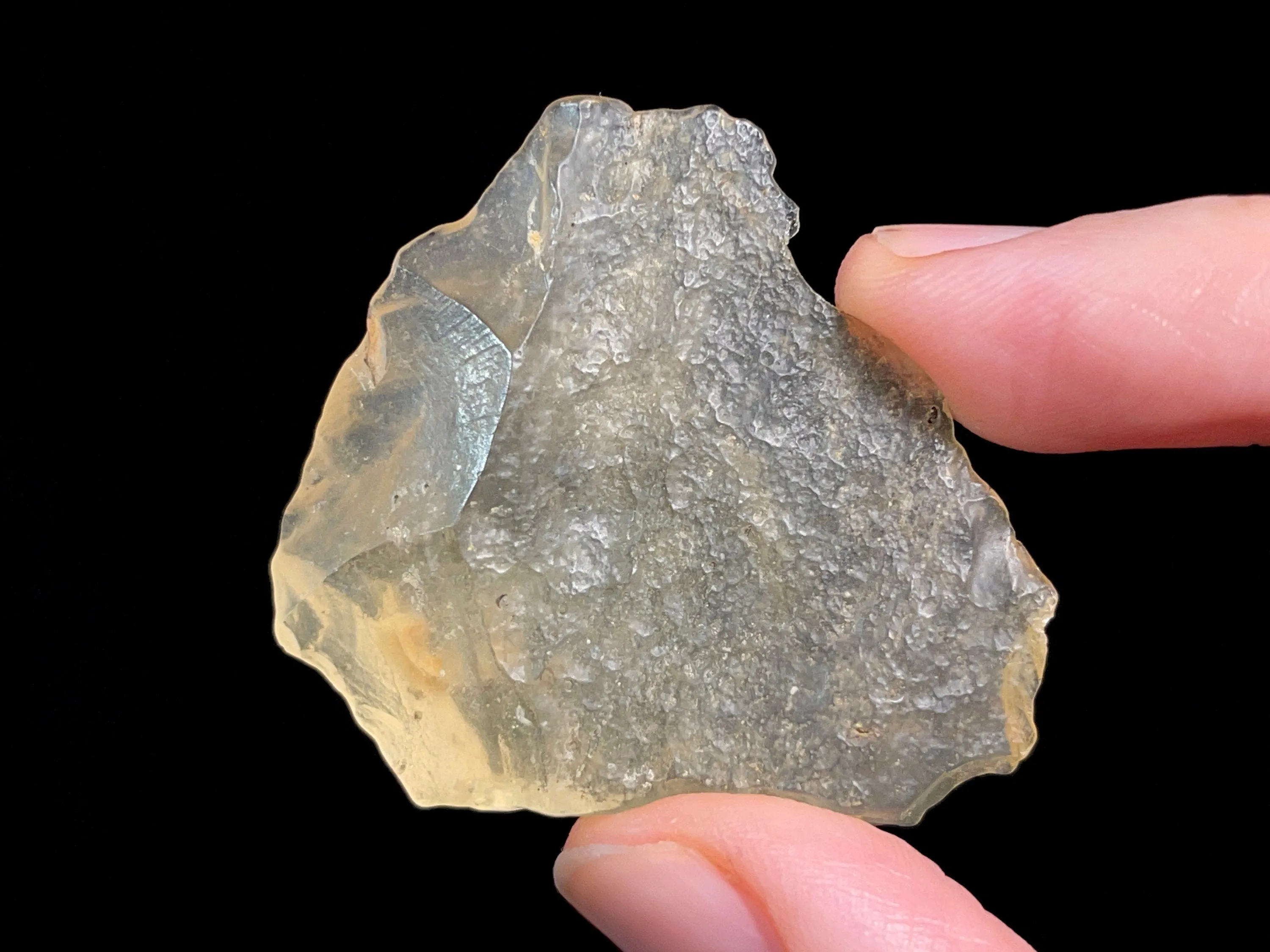 LIBYAN DESERT GLASS, Raw Crystal - Rare, 2A Grade, 11.4g - Metaphysical, Healing Crystals and Stones, 46828