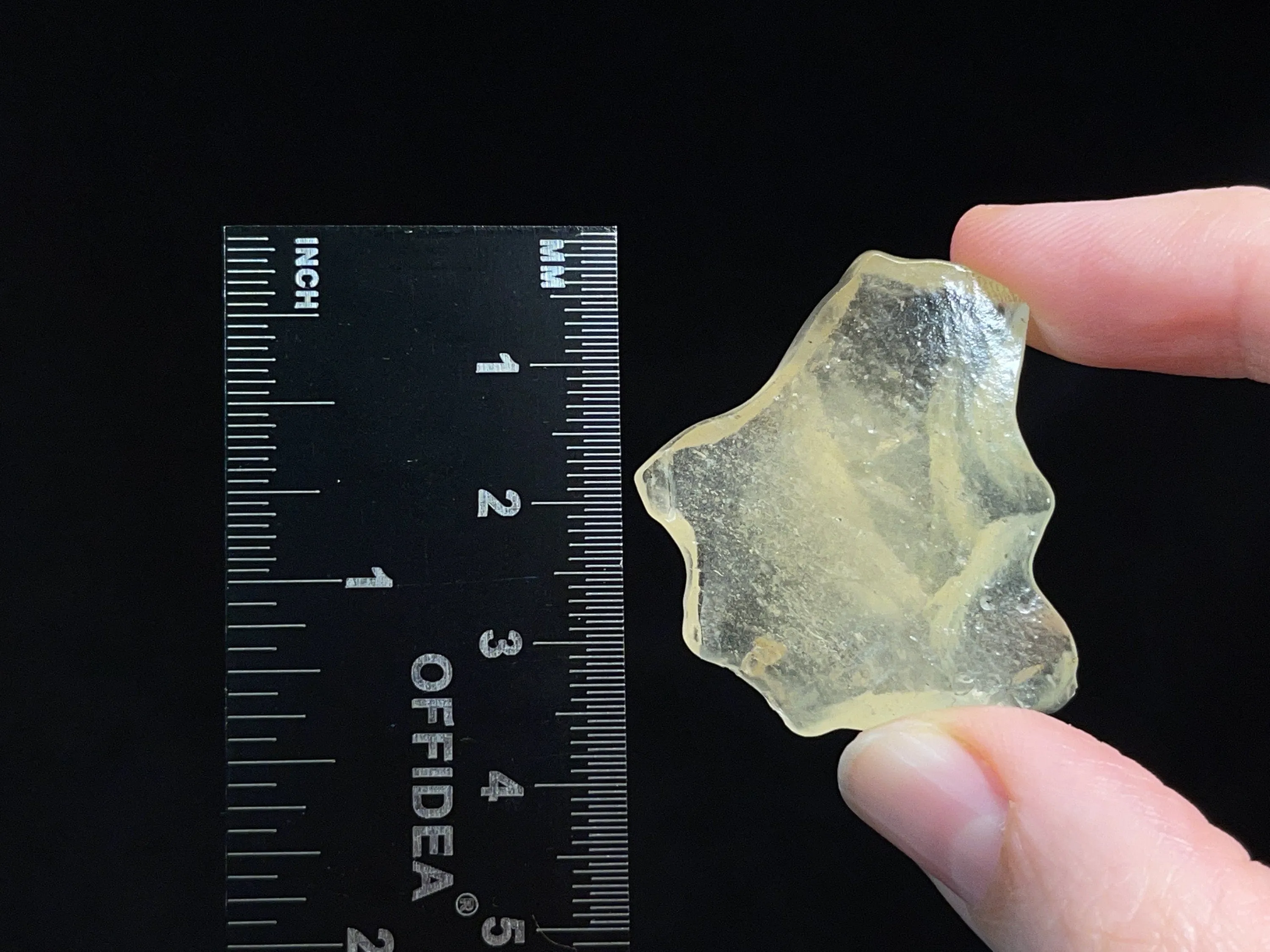LIBYAN DESERT GLASS, Raw Crystal - Rare, 2A Grade, 11g - Metaphysical, Healing Crystals and Stones, 46830