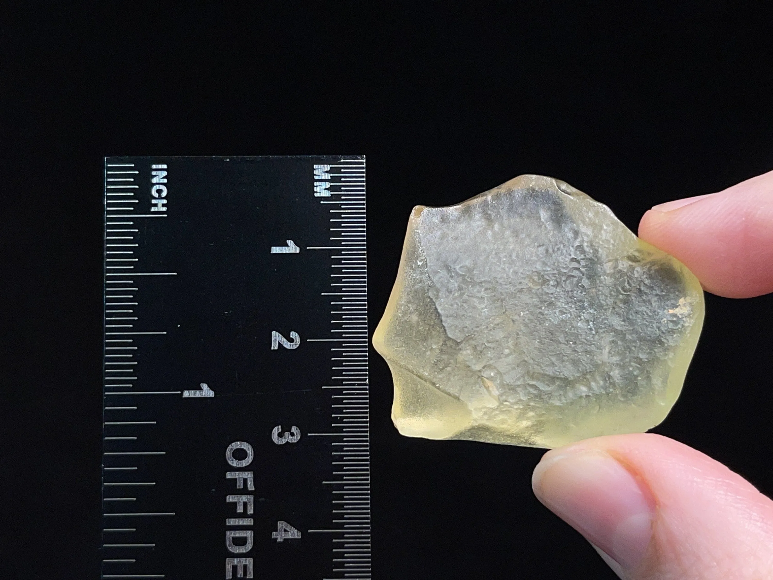 LIBYAN DESERT GLASS, Raw Crystal - Rare, 2A Grade, 12.5g - Metaphysical, Healing Crystals and Stones, 46829