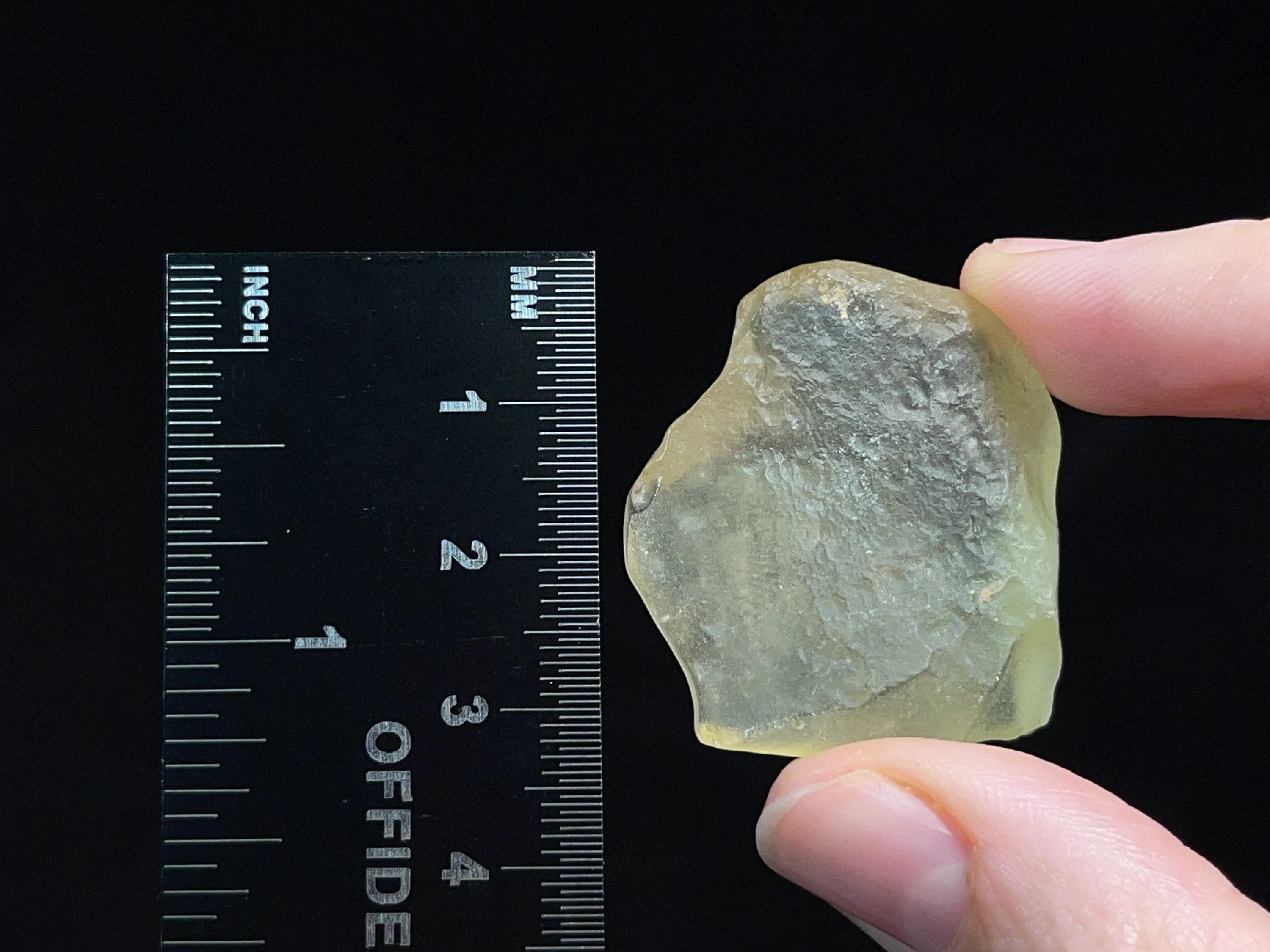 LIBYAN DESERT GLASS, Raw Crystal - Rare, 2A Grade, 12.5g - Metaphysical, Healing Crystals and Stones, 46829