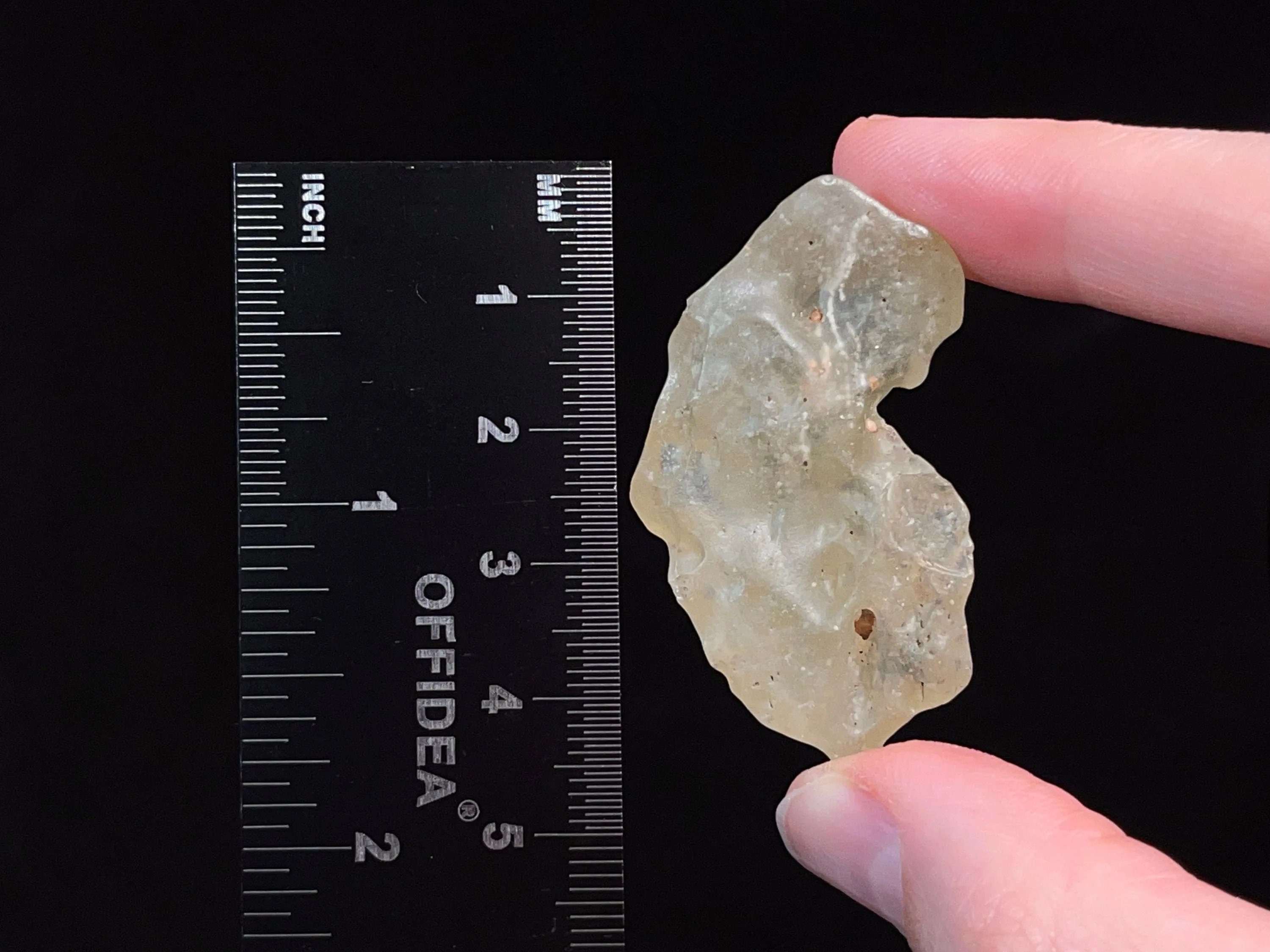 LIBYAN DESERT GLASS, Raw Crystal - Rare, 2A Grade, 17.7g - Metaphysical, Healing Crystals and Stones, 46810