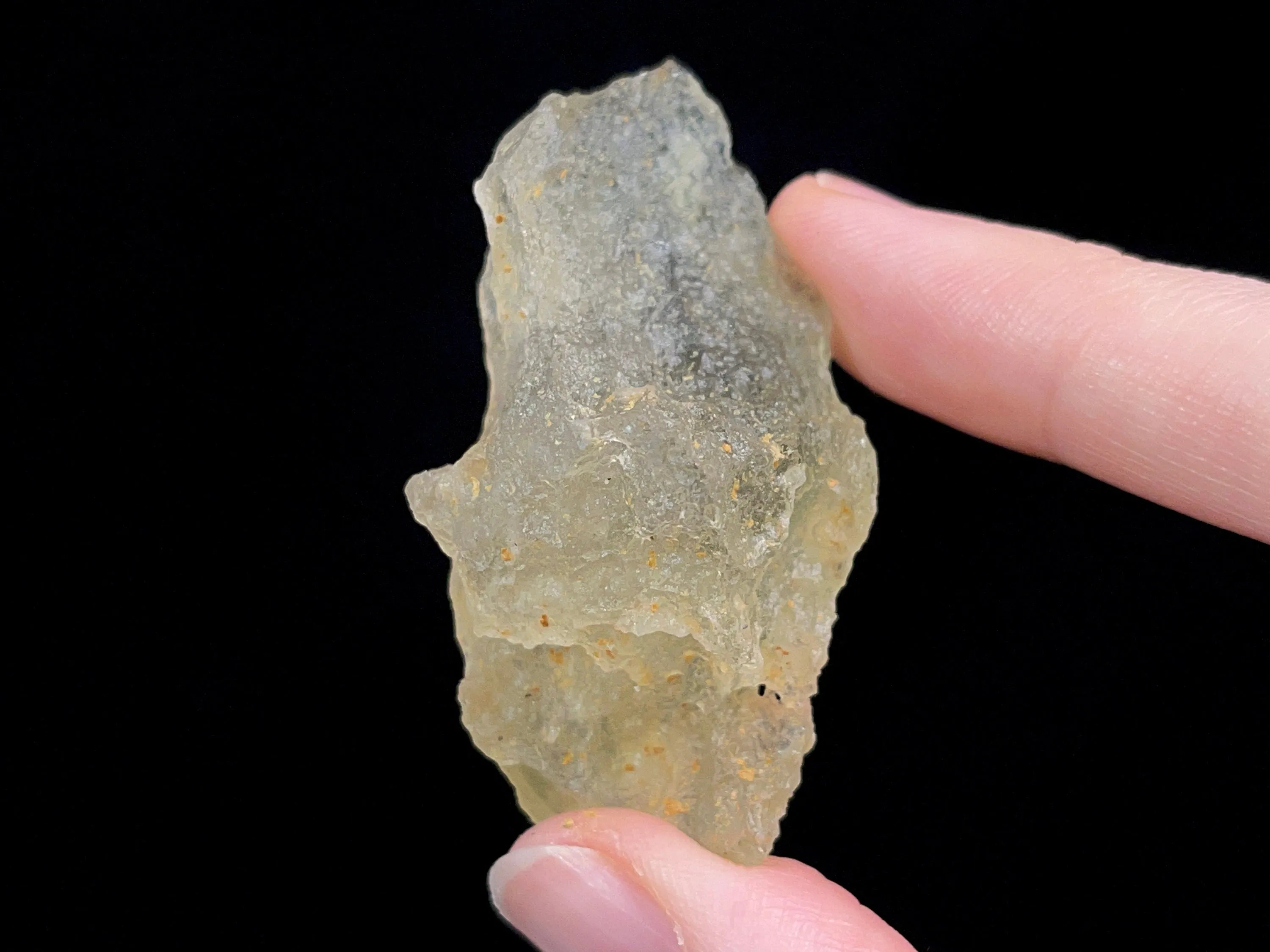 LIBYAN DESERT GLASS, Raw Crystal - Rare, 2A Grade, 20.8g - Metaphysical, Healing Crystals and Stones, 47217