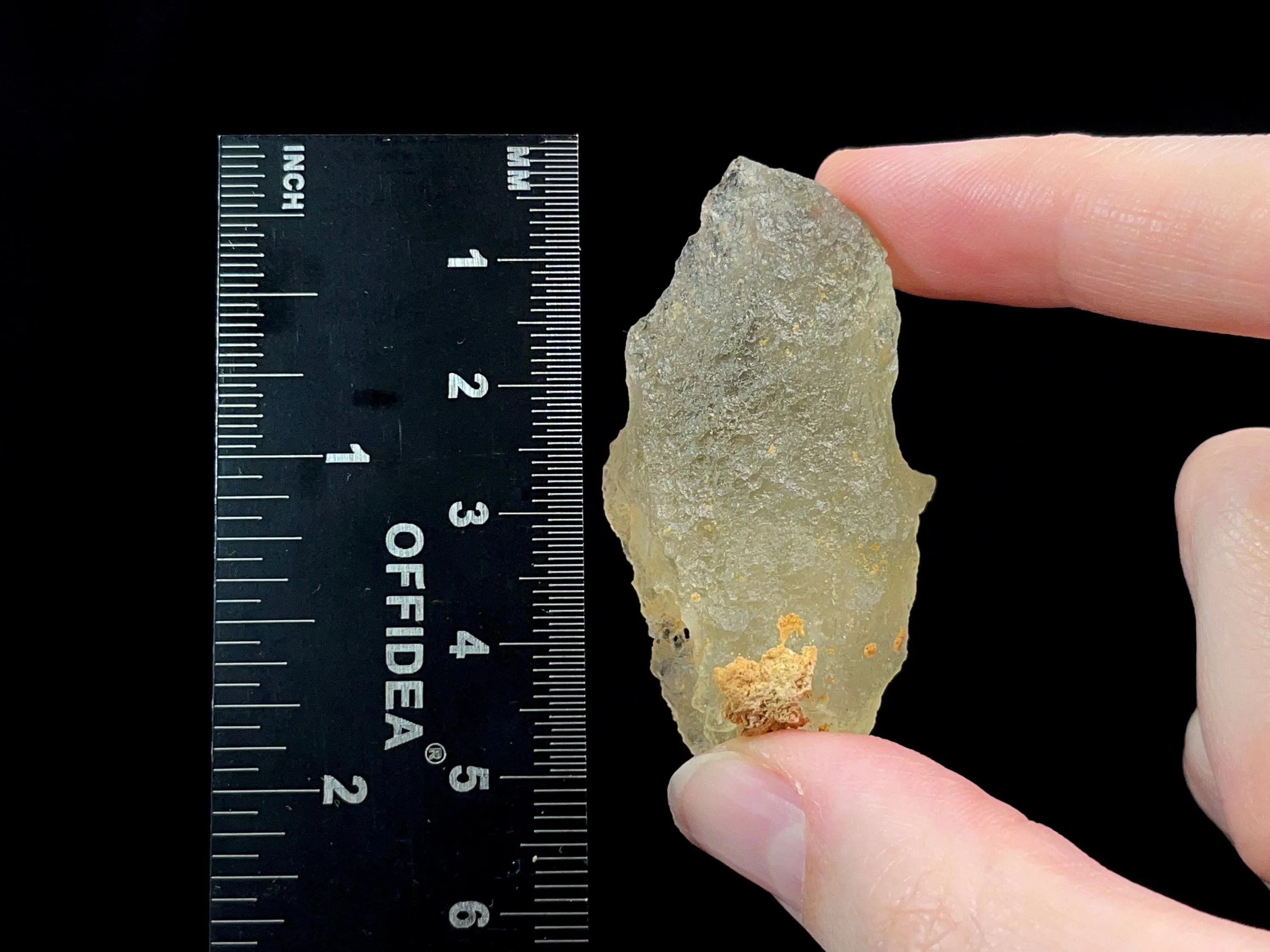 LIBYAN DESERT GLASS, Raw Crystal - Rare, 2A Grade, 20.8g - Metaphysical, Healing Crystals and Stones, 47217