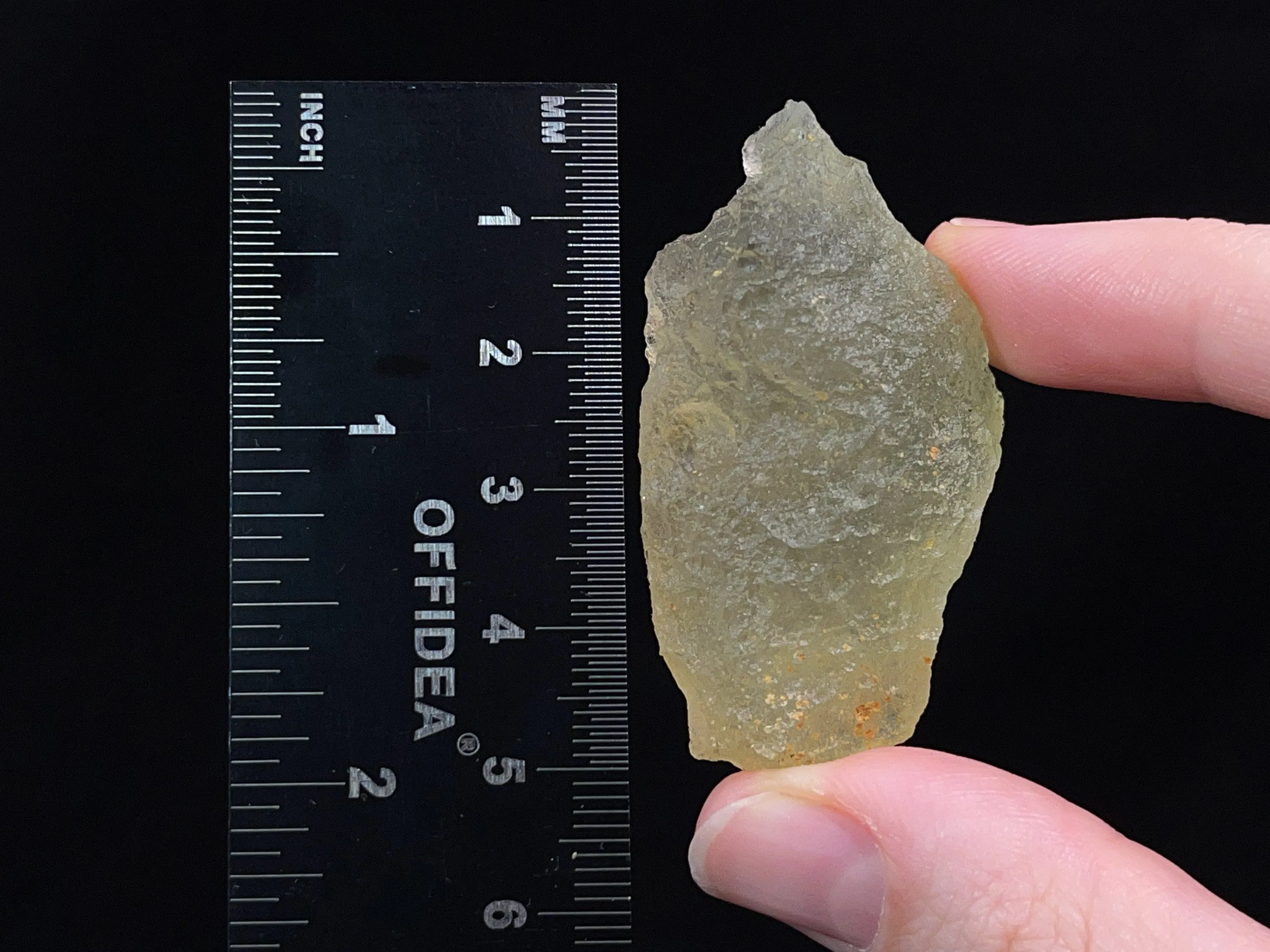 LIBYAN DESERT GLASS, Raw Crystal - Rare, 2A Grade, 21.1g - Metaphysical, Healing Crystals and Stones, 47222