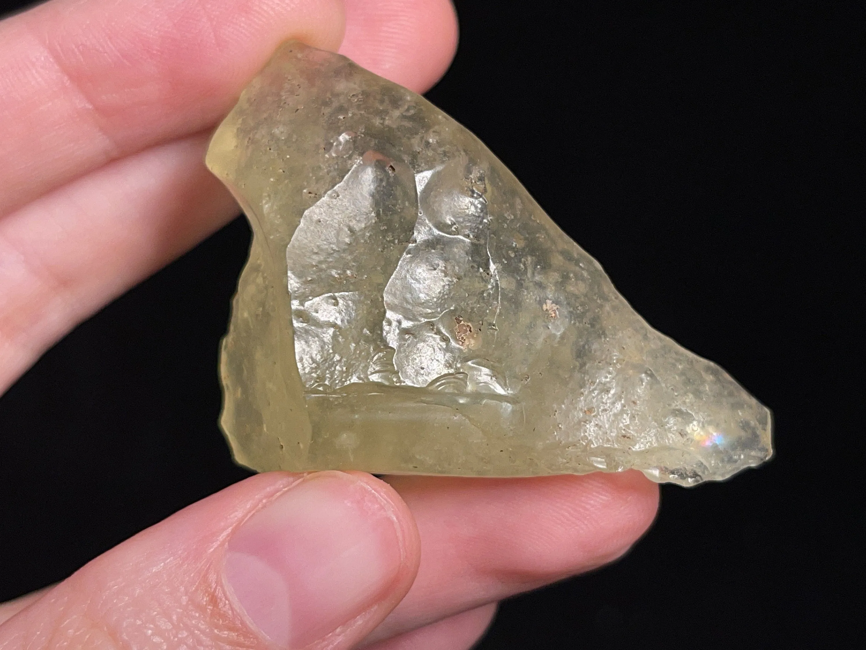 LIBYAN DESERT GLASS, Raw Crystal - Rare, 2A Grade, 23g - Metaphysical, Healing Crystals and Stones, 46820
