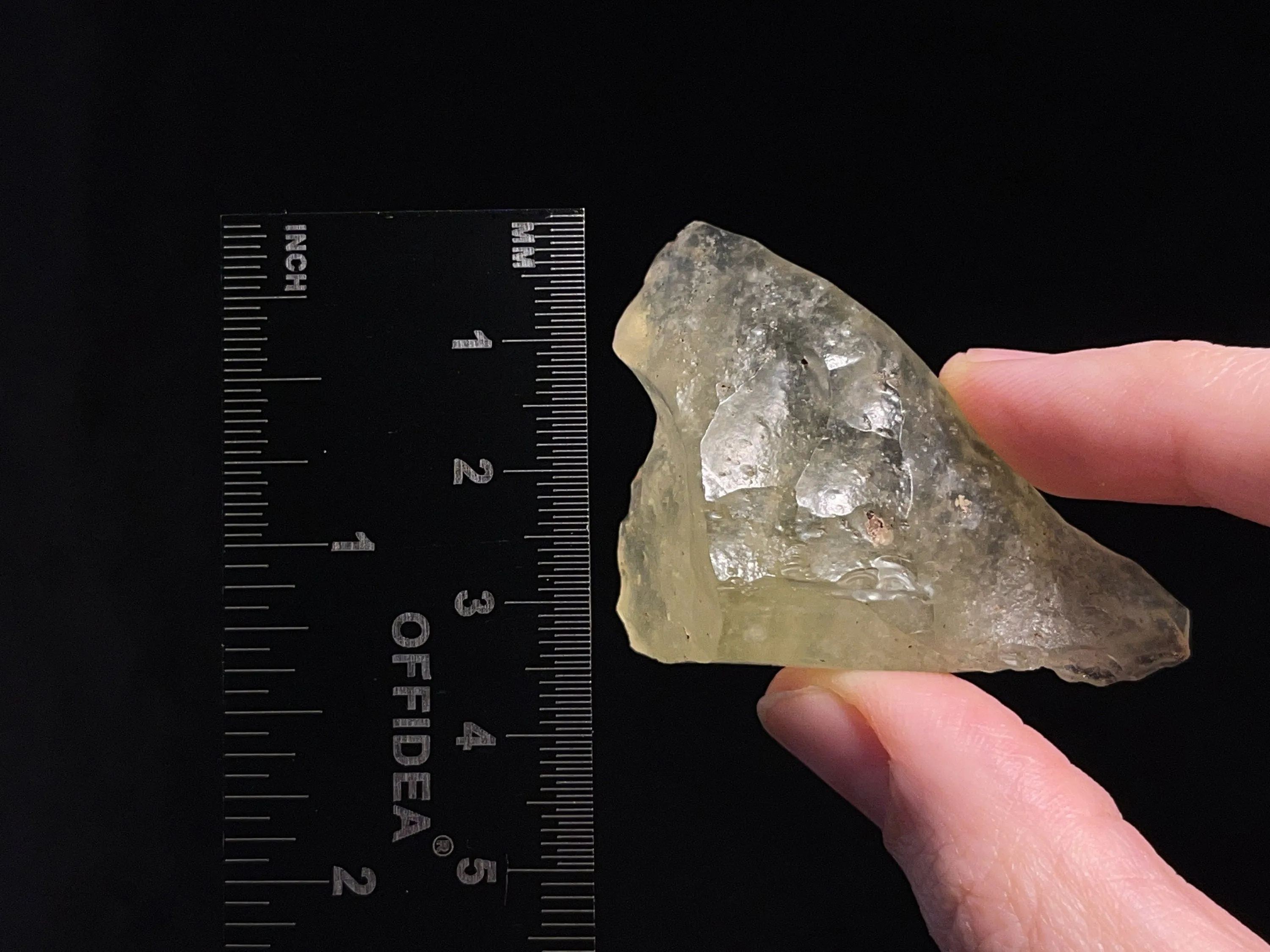 LIBYAN DESERT GLASS, Raw Crystal - Rare, 2A Grade, 23g - Metaphysical, Healing Crystals and Stones, 46820