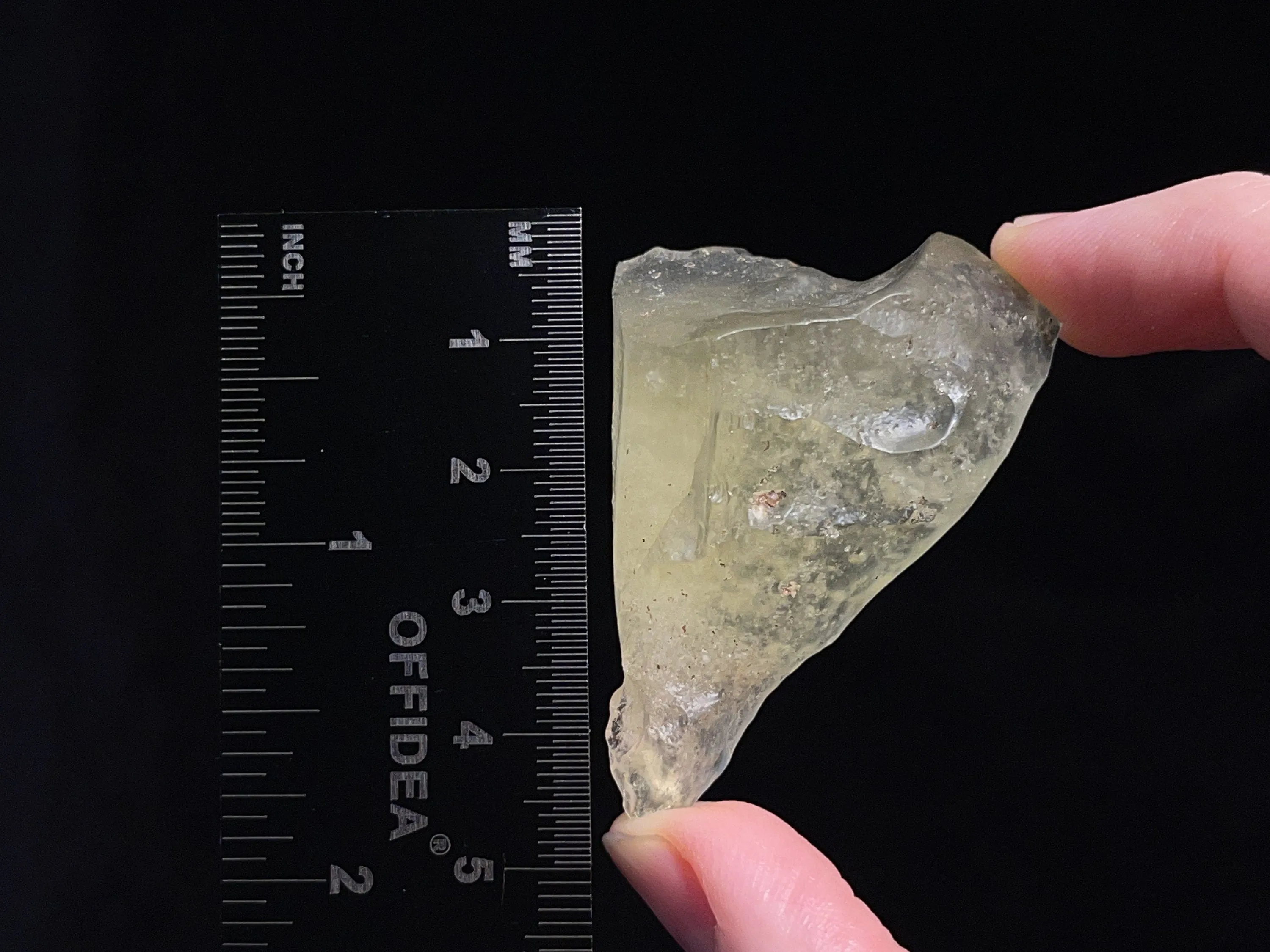LIBYAN DESERT GLASS, Raw Crystal - Rare, 2A Grade, 23g - Metaphysical, Healing Crystals and Stones, 46820