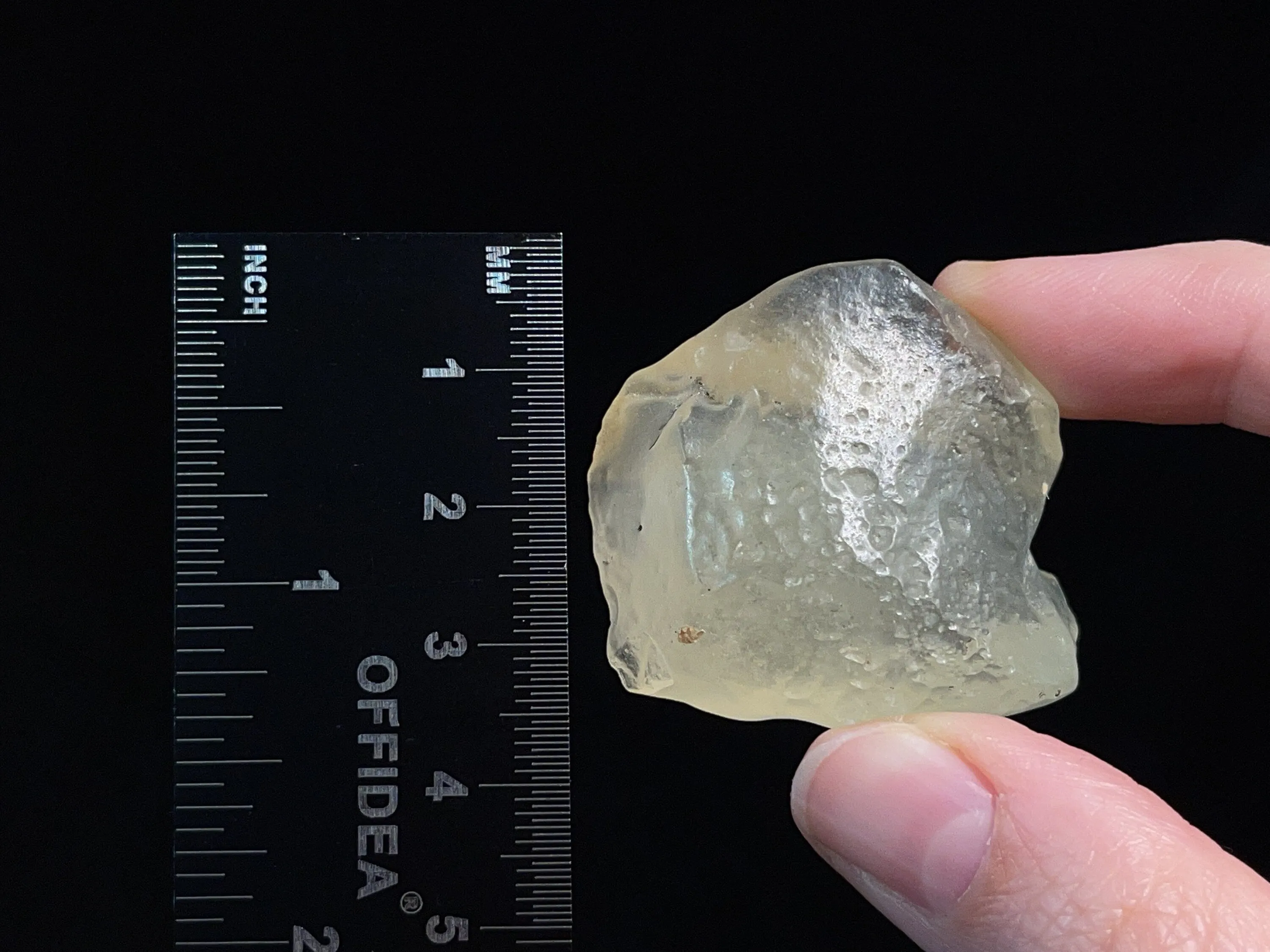 LIBYAN DESERT GLASS, Raw Crystal - Rare, 2A Grade, 24.1g - Metaphysical, Healing Crystals and Stones, 46816