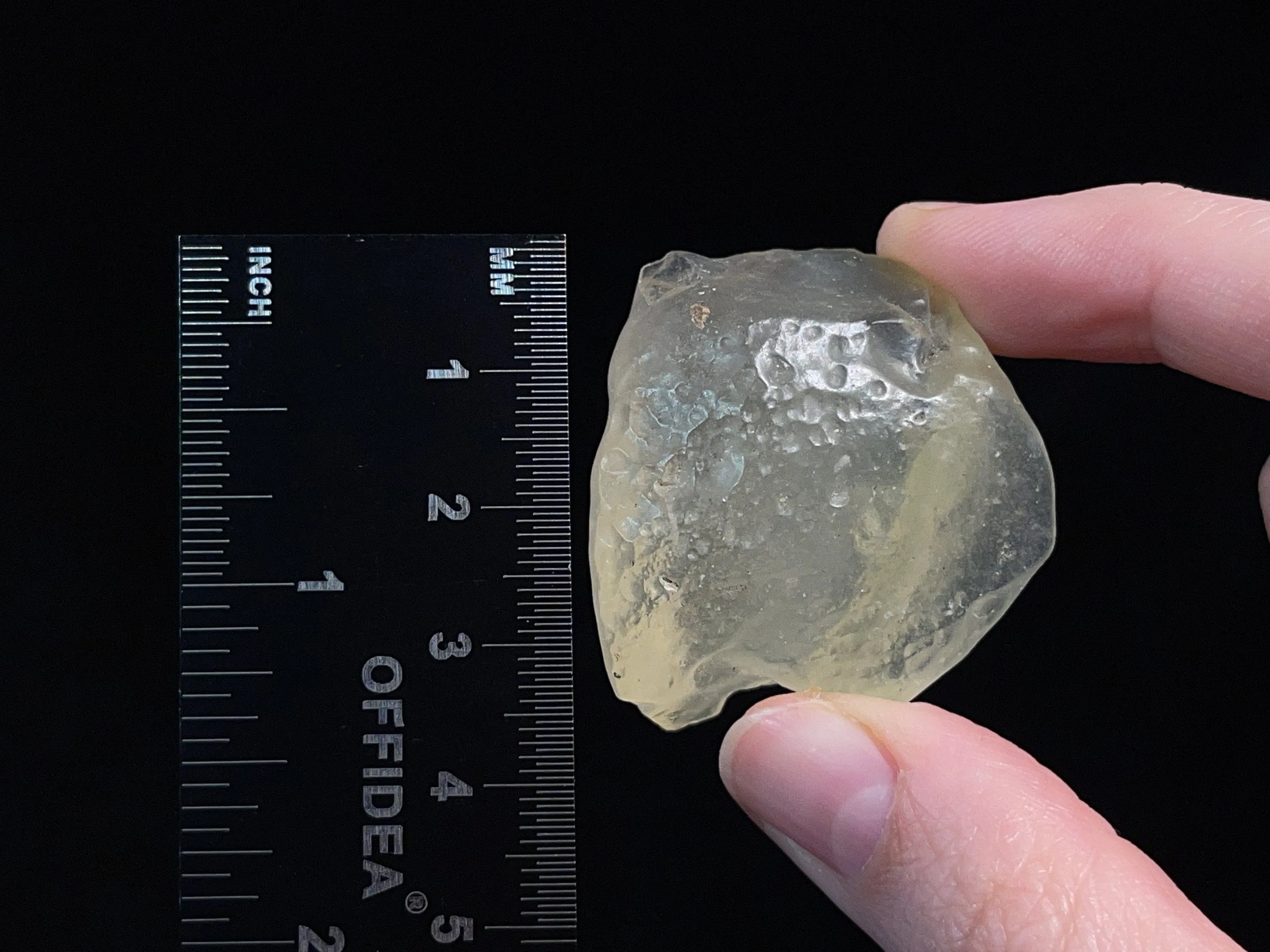 LIBYAN DESERT GLASS, Raw Crystal - Rare, 2A Grade, 24.1g - Metaphysical, Healing Crystals and Stones, 46816
